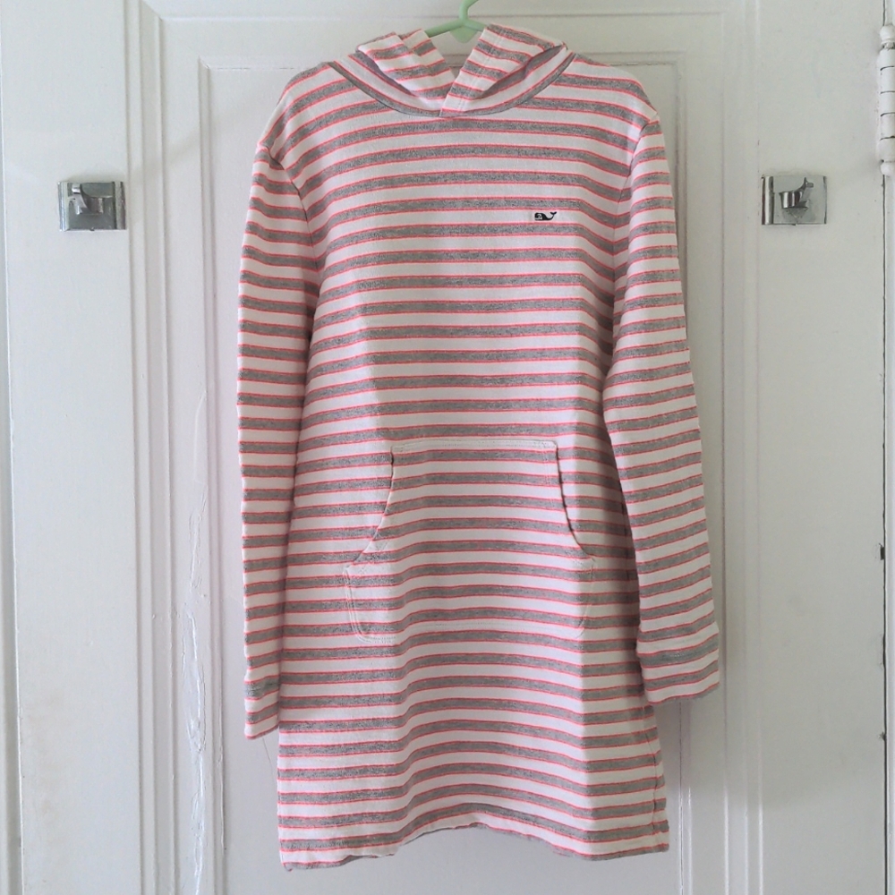 Vineyard Vines Greenwich Stripe Hooded Coverup